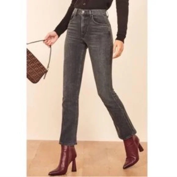 Reformation Denim - Reformation Roxy Jean - Sz 28 Avalon (Black)